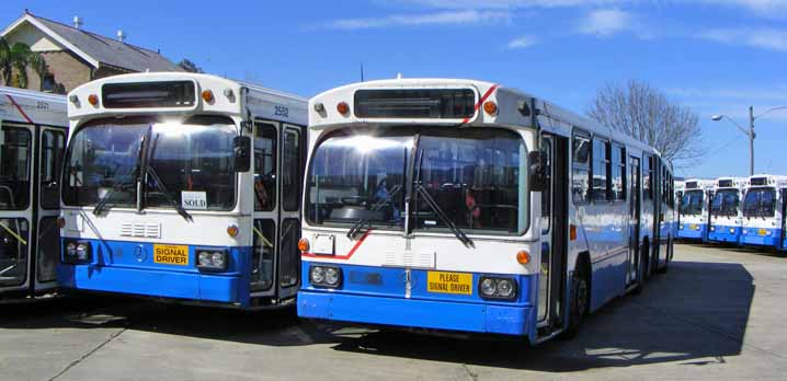 Sydney Buses Mercedes O305G PMC articulated bus 2574 & 2552